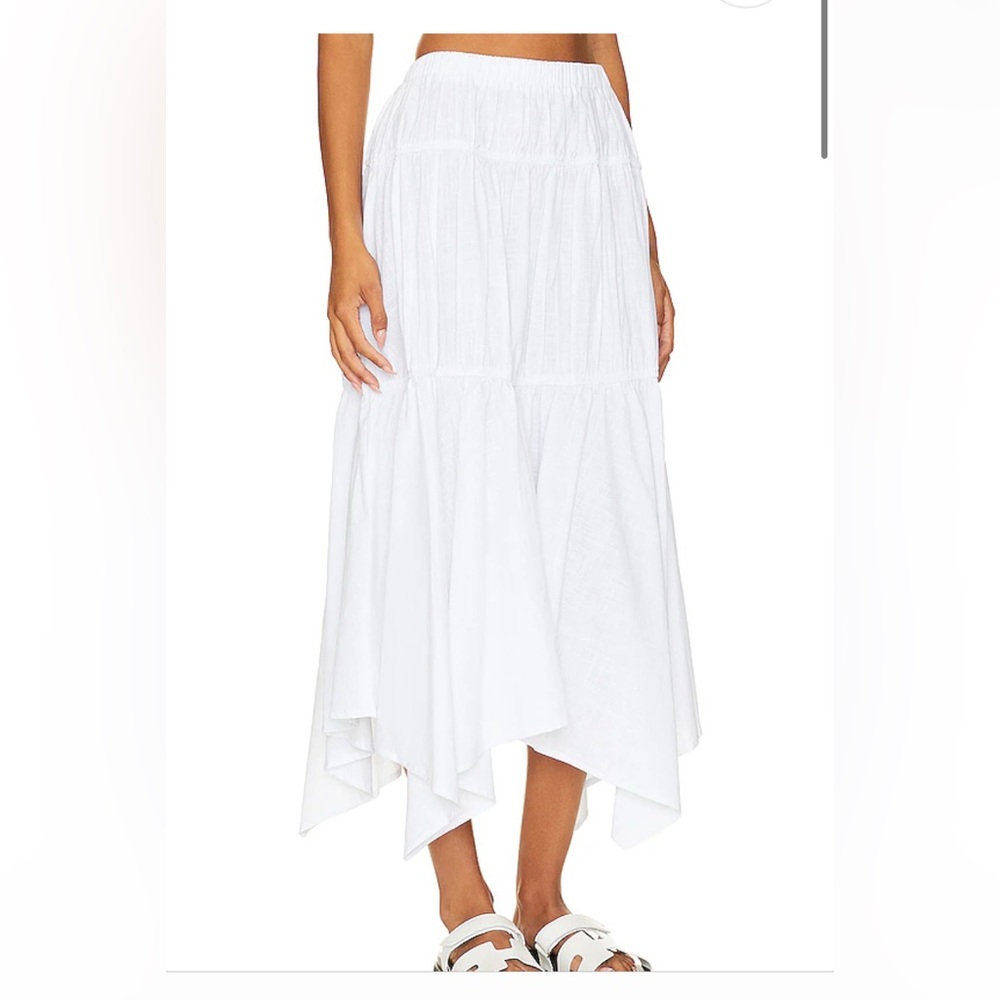 SNDYS, Tahlia Maxi Skirt in White, Medium, NWT